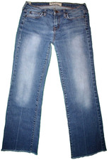 Women's Manhattan Blues Unfinished Bottoms Blue Jeans Size 8 (31/29.5)