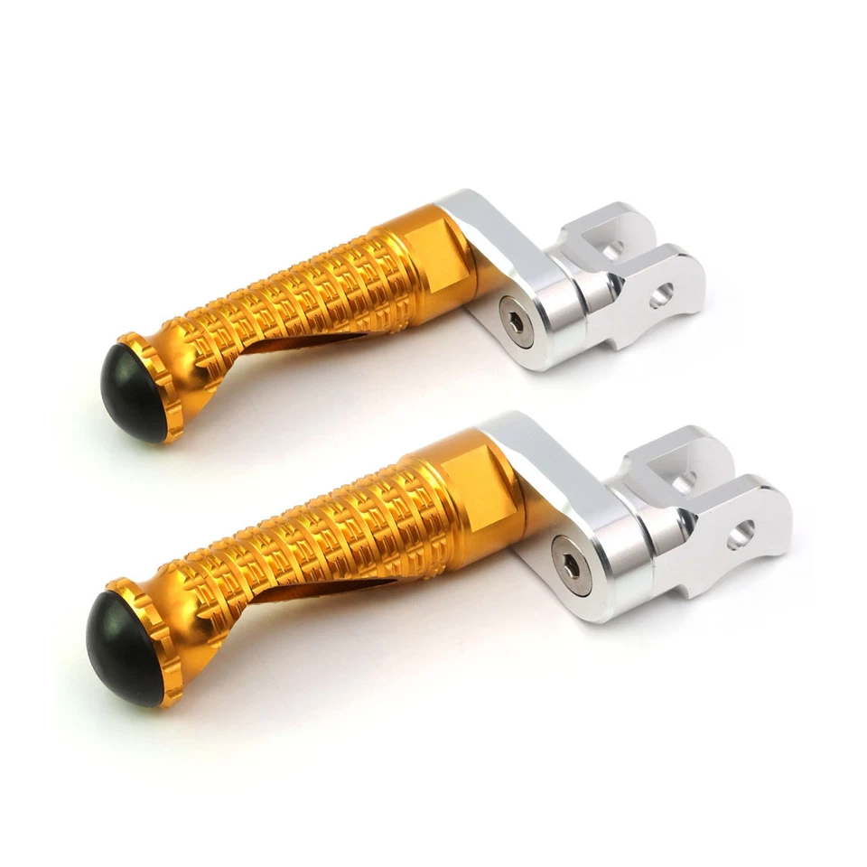 Clavijas de pie delanteras doradas elevables MPRO 1 pulgada para Ninja ZX-11 ZZR1100 ZX1100 99-01 Foto 3 de 4