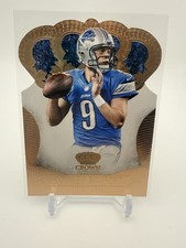 2013 Panini Crown Royale - Matthew Stafford #66 Bronze Die-Cut Crown