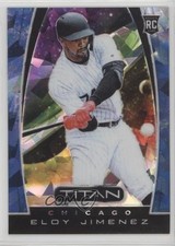 2019 Panini Chronicles Titan Blue Ice Prizm 8/99 Eloy Jimenez #2 e6q