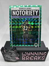 2025 Panini Mosaic - Notoriety Derrick Henry #4 Green Mosaic Prizm