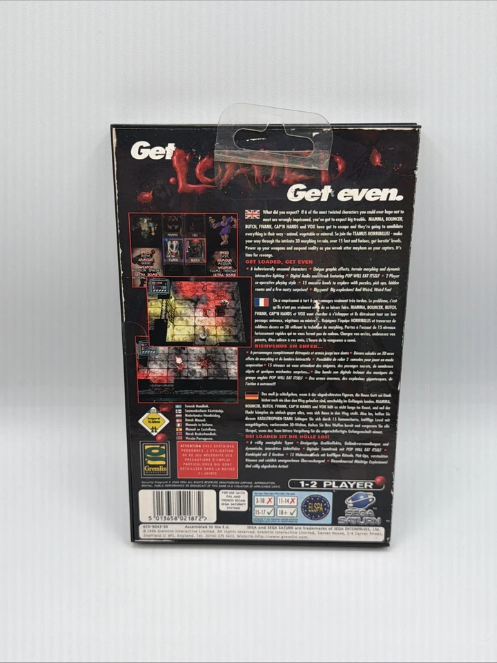 Cargado - Sega Saturn - En caja y completo | Vendedor de EE. UU. Foto 3 de 4