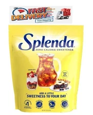 Splenda Zero Calorie Sweetener, Granulated Sugar Substitute, 9.7 oz Plastic Bag