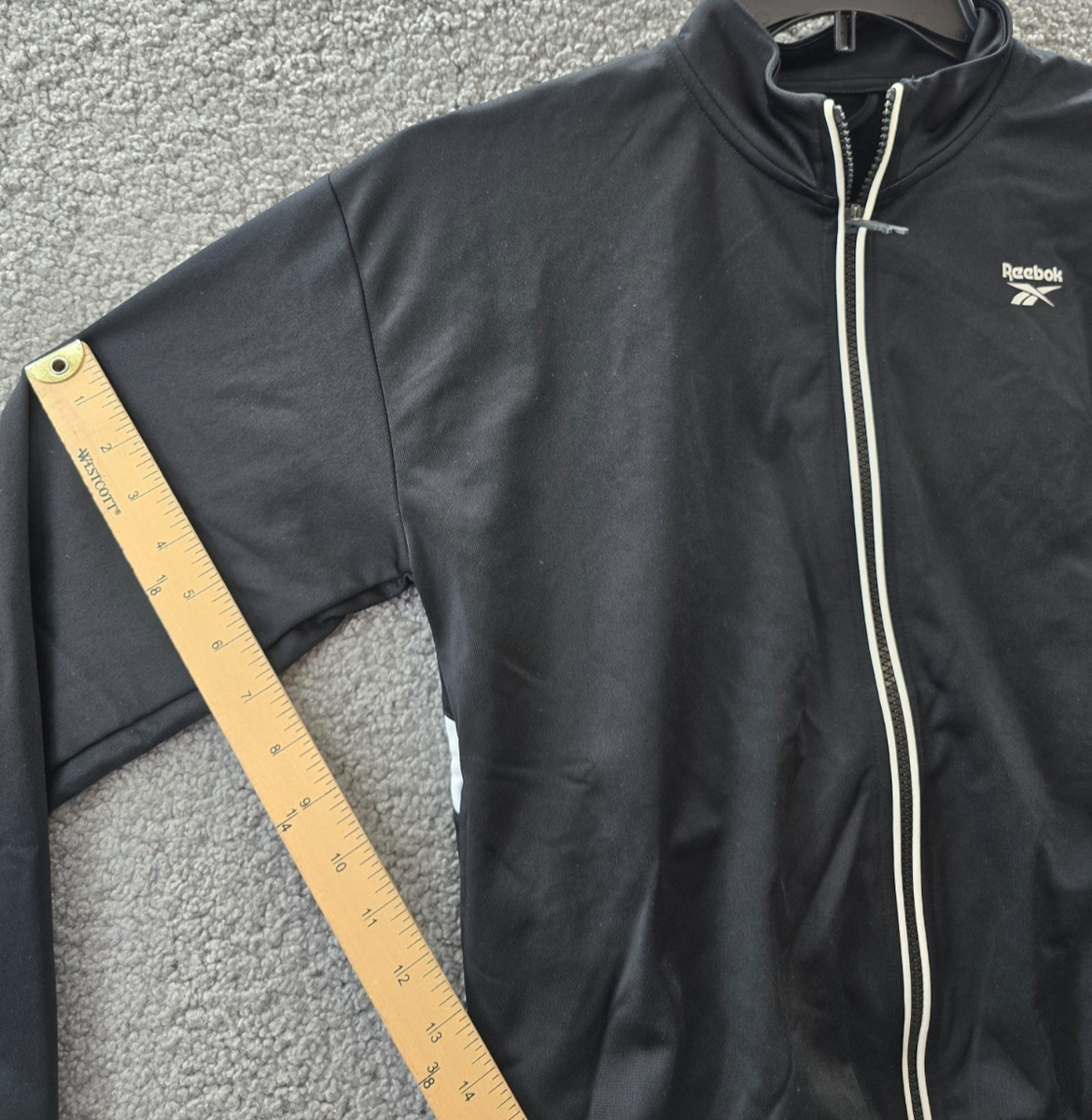 Reebok Identity Back Vector Tricot Track Jacket Women's XS Black