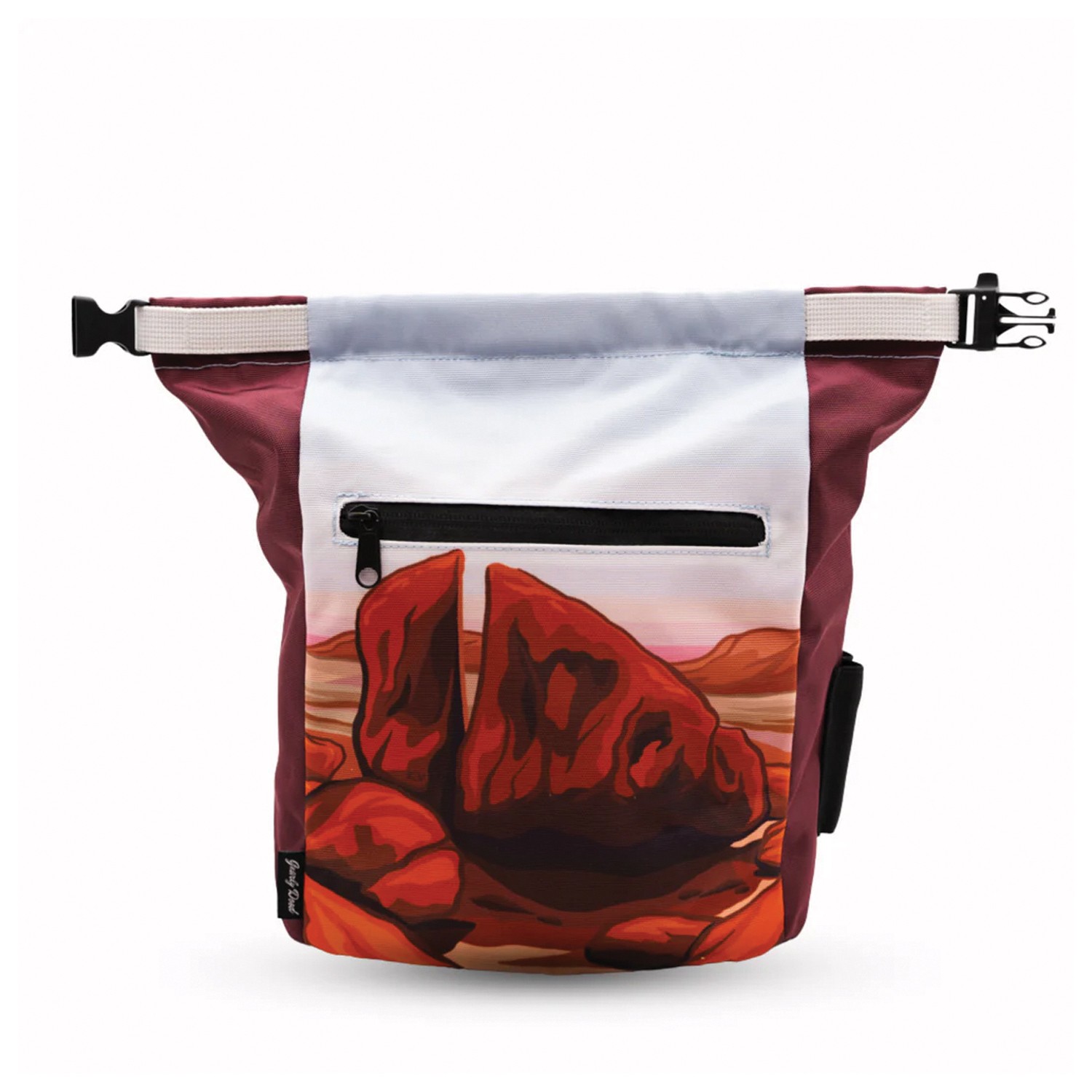 Ведерко для мела Wrarly Dood Red Rock с противоскользящей ручкой - Прочный держатель для мела