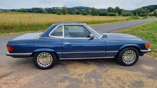 Mercedes 380 SL sehr gepflegt blau mit grauer Innenausstattung