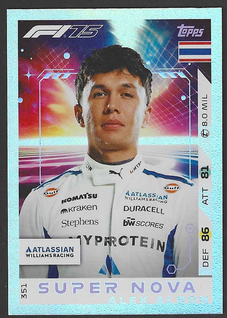 2025 Topps Turbo Attax #351 Alex Albon Supernova | eBay