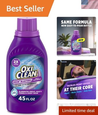 Powerful 45 fl oz Odor Fighter - Multi-Purpose Stain Remover for Laundry Success