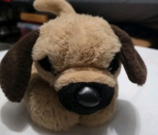 FAO SCHWARZ Lying Puggle Pug Dog Plush Soft Stuffed Animal Toy 20"