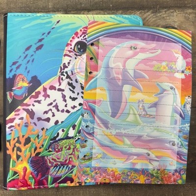Lisa Frank Seal Oceanlife A5 Binder with printed paper