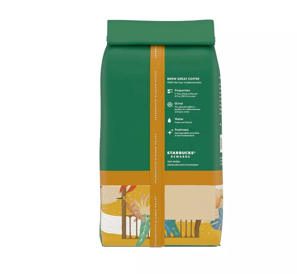 2 bolsas Starbucks descafeinado terraza rubio café molido 12 oz descafeinado Foto 3 de 4