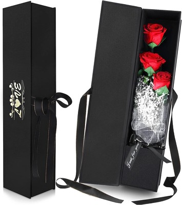 PARAROSE Mothers Day Rose Gifts for her, Handmade Rose Flowers in Box, Eternal R