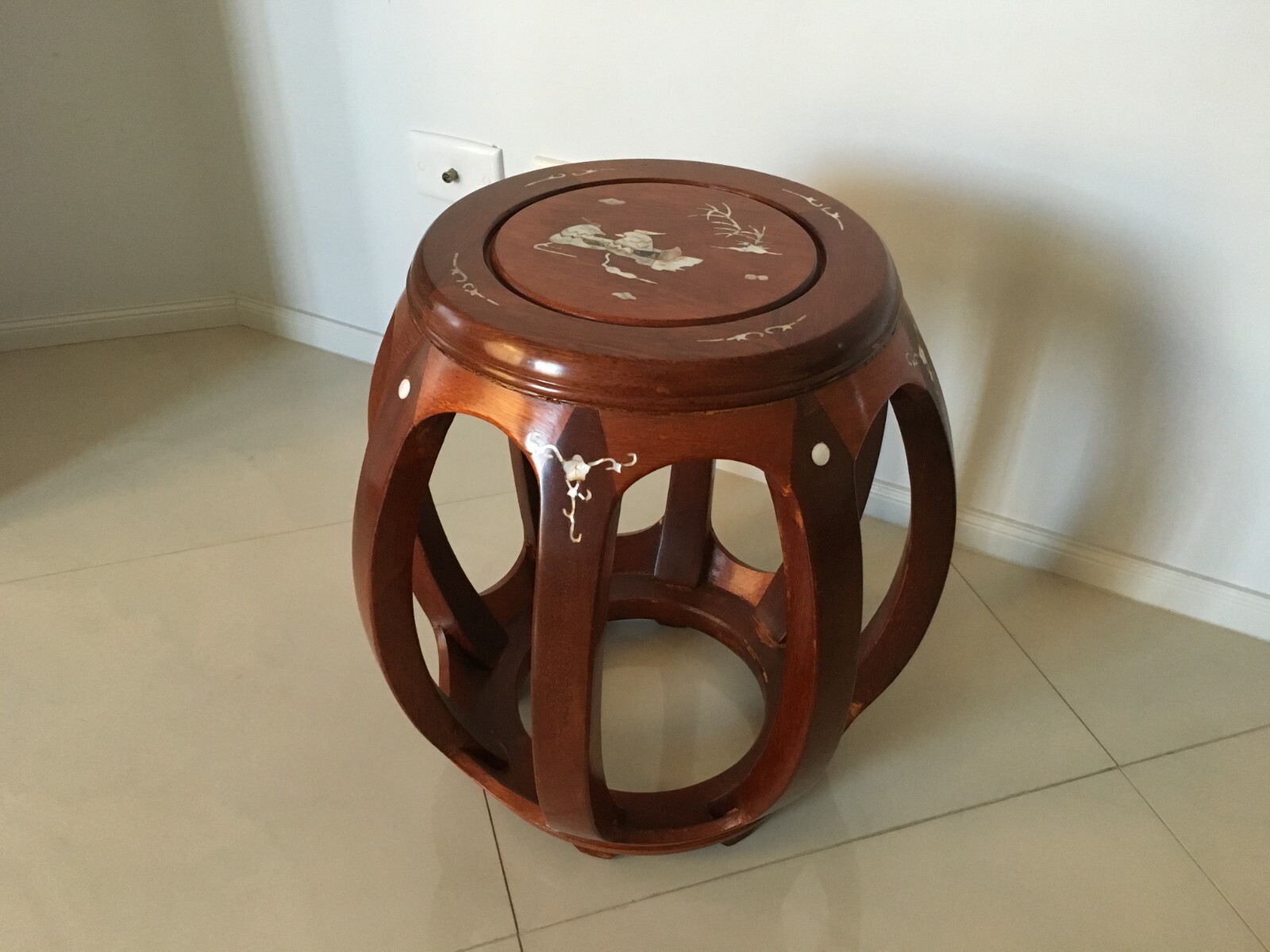 Chinese Rosewood Drum Stools eBay