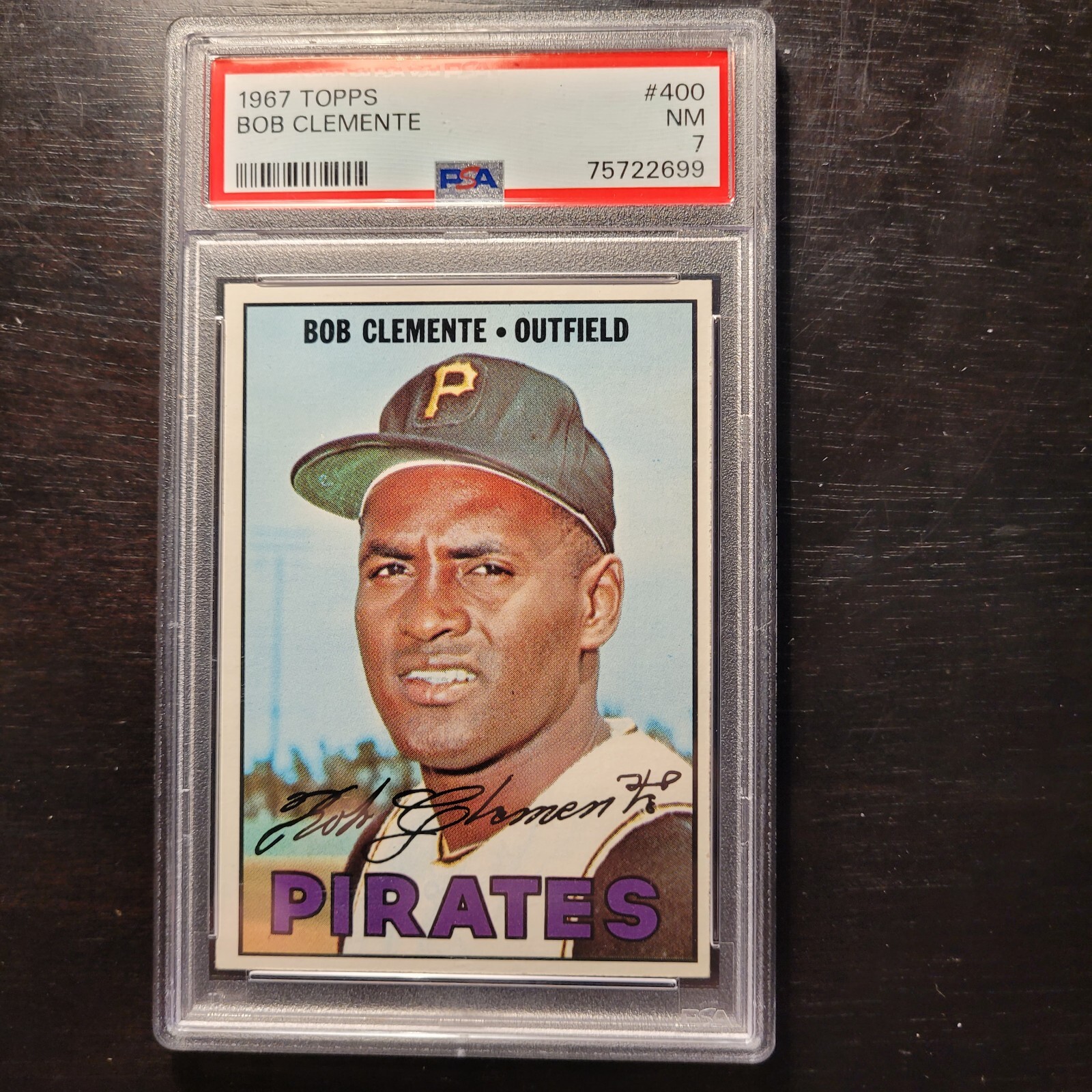 1967 Topps #400 Roberto Clemente PSA 7