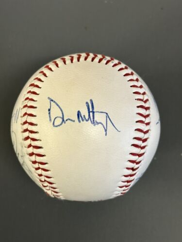 1995 NY Yankees MULTI SIGNED Baseball 7 sigs w/ Pettitte Rookie , Mattingly - Picture 2 of 6