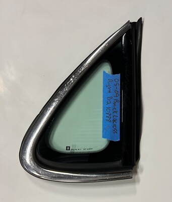PRE-OWNED  2005-2009 BUICK LACROSSE PASSENGER SIDE REAR QUARTER GLASS