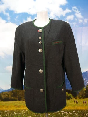 Steinbock lange Loden Jacke neuwertiger Janker schwarz Trachtenjacke Gr.40 - Bild 1 von 4