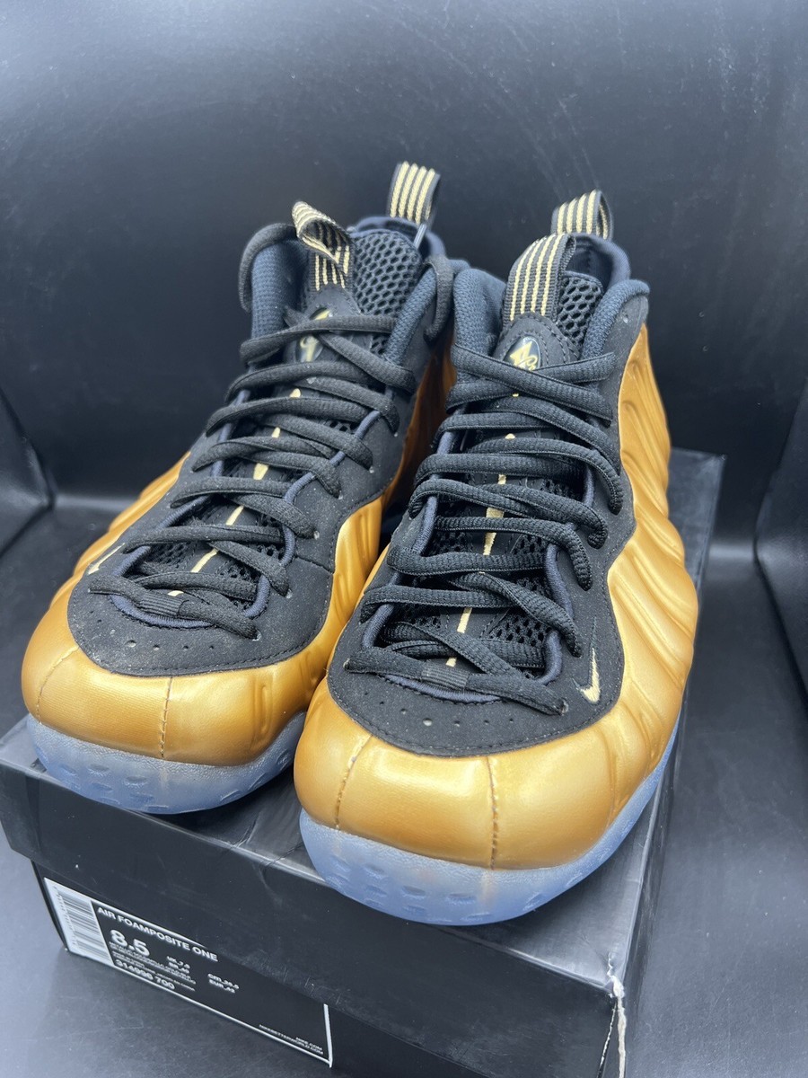 Nike Air Foamposite One Metallic Gold 2015 SZ 8.5 (314996-700