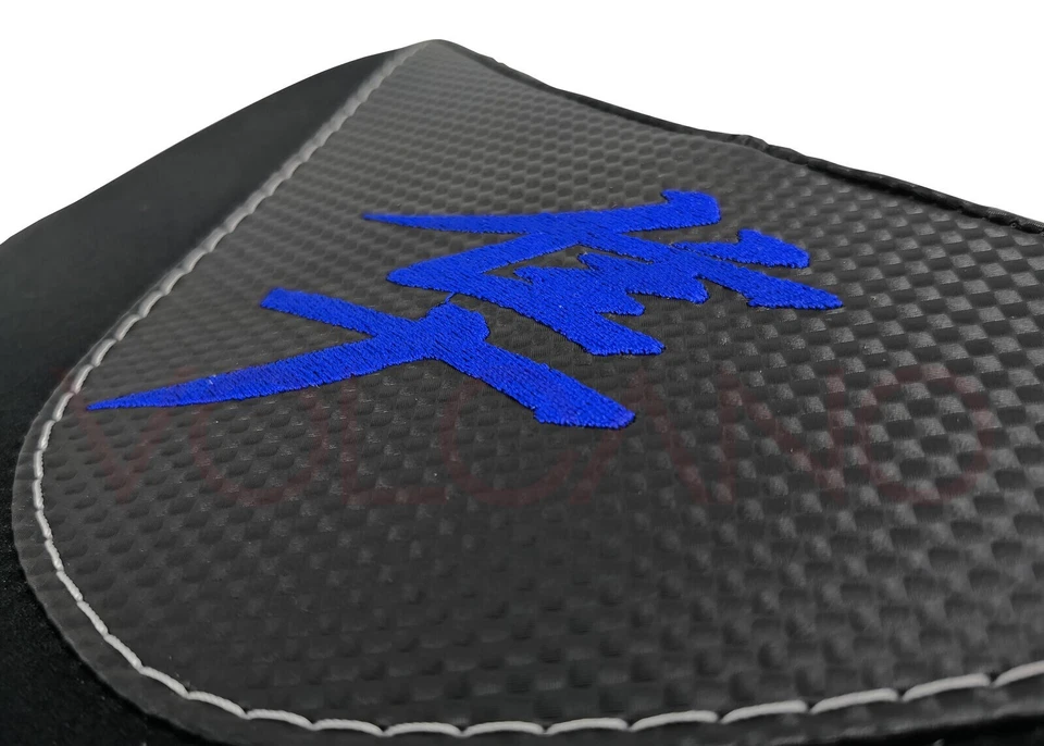 Fundas de asiento Hayabusa 2008-2018 2019 2020 Suzuki Volcano negro azul agarre de carbono Foto 3 de 4