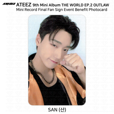 ATEEZ THE WORLD EP.2 OUTLAW Fan Sign Event Benefit Photocard