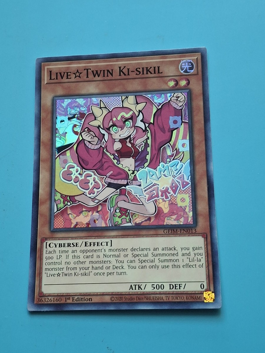 Yugioh - Live Twin Ki-Sikil Super Rare 1st Edition GEIM-EN013 LP