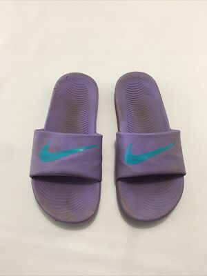 lilac nike sliders