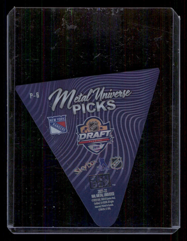 2021-22 Metal Universe Skybox Metal Picks #P6 Artemi Panarin - Image 2 of 2