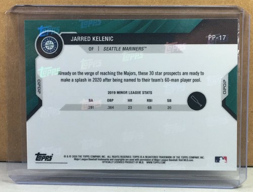 2020 BOWMAN NEXT Prospect Pool #PP-17 JARRED KELENIC Purple Parallel 22/25 - Picture 2 of 2