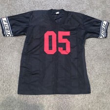 VTG Fubu Made In USA Black Red jersey size large