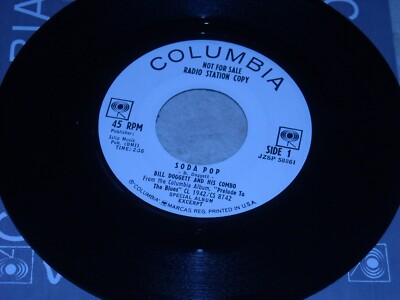 45RPM.  BILL DOGGETT & COMBO.  SODA POP  /  HAM FAT.  VG+.