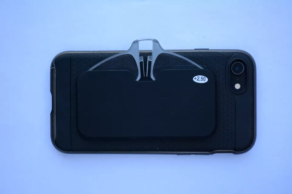 Gafas de lectura ultrafinas, óptica con clip para nariz, bolsillo, teléfono celular de +1,0 a +3,0 Foto 3 de 4