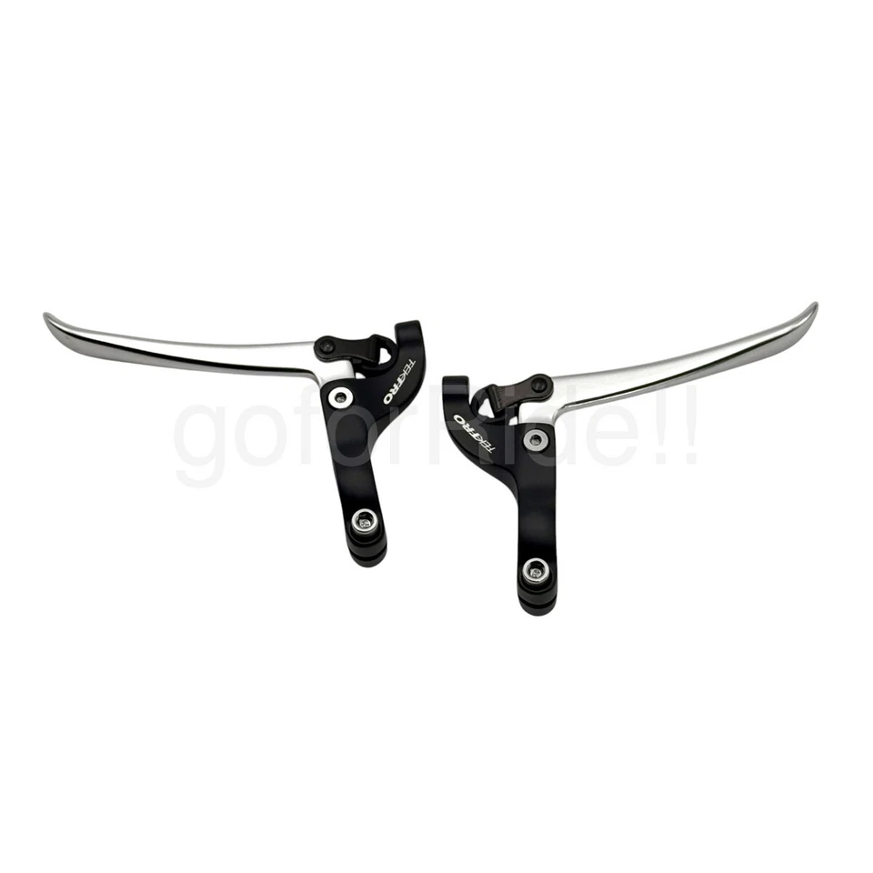 TEKTRO Single Speed/Road Bicycle Brake Lever Pair FL750 22.2mm Black/Silver - Image 2 of 4