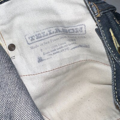 Tellason Selvedge Denim Jeans Cone Mills White Oak Size 28 Fits 30