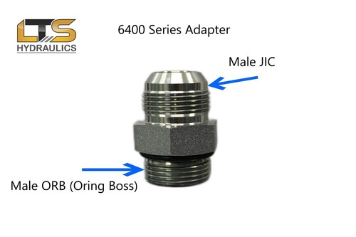 6400-12-10 Hydraulic Adapter 3/4" Male JIC x 5/8" Male Oring Boss ORB - Picture 6 of 6