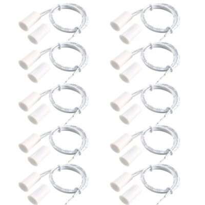 10Pcs RC-33 NC Recessed Wired Door Contact Sensor Alarm Magnetic Reed Switch USA