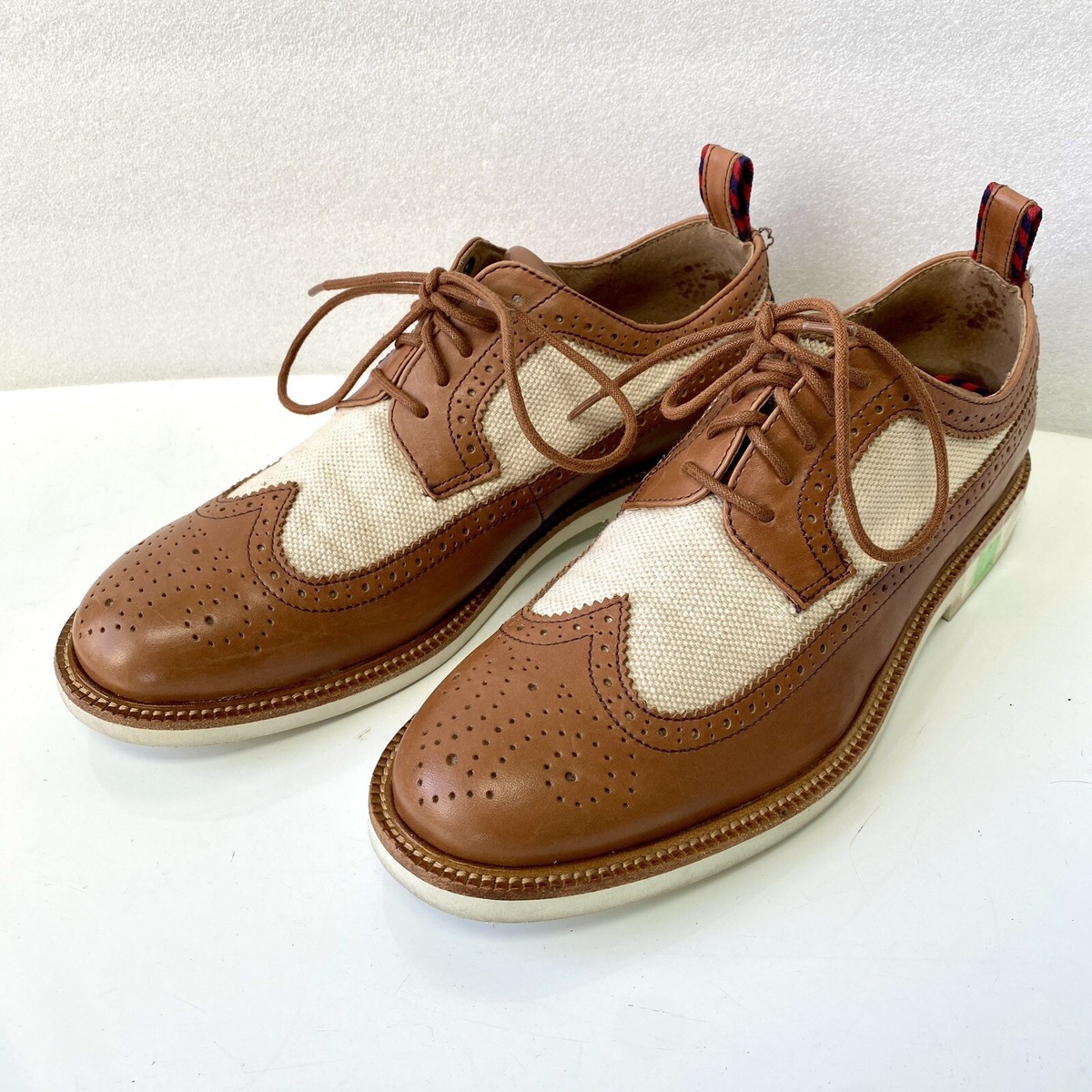 靴 RALPH LAUREN STRAIGHT TIP SIZE8 Polo Ralph Lauren Shoes Men's 8 D Brown White Torrington