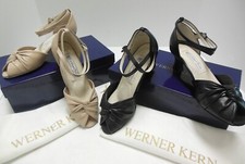 Werner Kern Italian Ballroom Shoes Ruth-5 or 46 TWO colors opentoe great comfort