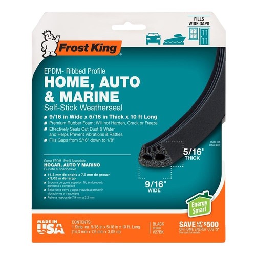 Kit Ruban Adhésif Pour Fenêtre Frost King Premium - 5/8 X 54 Pieds, Intérieur/extérieur, Transparent, Neuf
