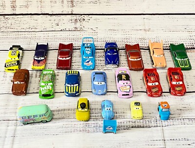 21 Disney Pixar Diecast Cars Dinoco Rusteze Vinyl Toupee Leak Less HTB Lot