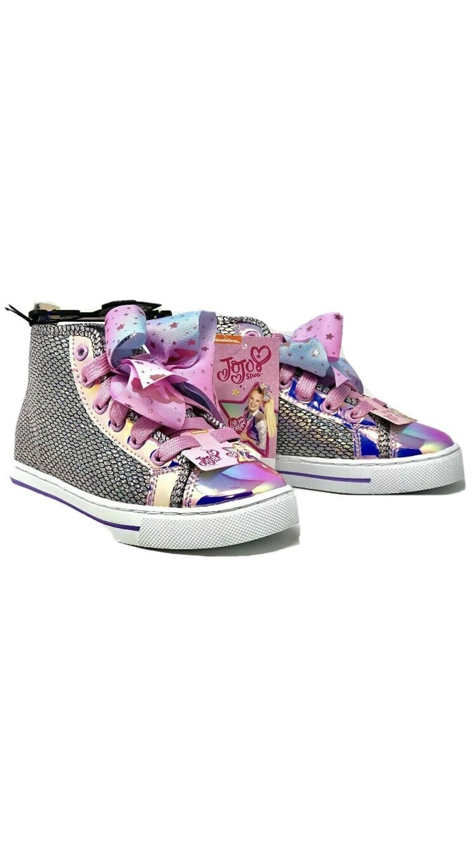 Buy Jojo Siwa Girls High Top Mermaid Rainbow Shimmer Glitter