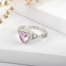 Gemstone-Pink Quartz 925-Sterling Silver Anniversary Beautiful Ring Handmade Gft