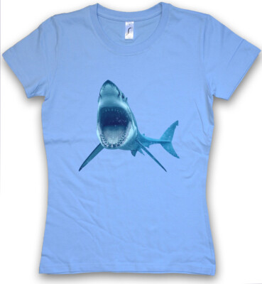 WeiáSHARK I T-SHIRT Jaws Surfer Diver Attack Giant Monster Tiger Killer