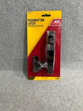 Ace Black Push Button Latch Fits 3/4  to 1-1/4  Thick Doors 5414693