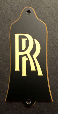 GUITAR TRUSS ROD COVER - Engraved Fits GIBSON USA - RANDY RHOADS RR - BLACK GOLD