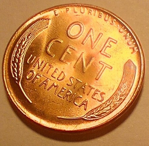 1957 D RED BIE Cent Error Uncirculated Lincoln Wheat Cent. From Unopened Roll. - Picture 5 of 11