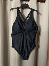 Black One piece Swimsuit Aqua Eve 16w