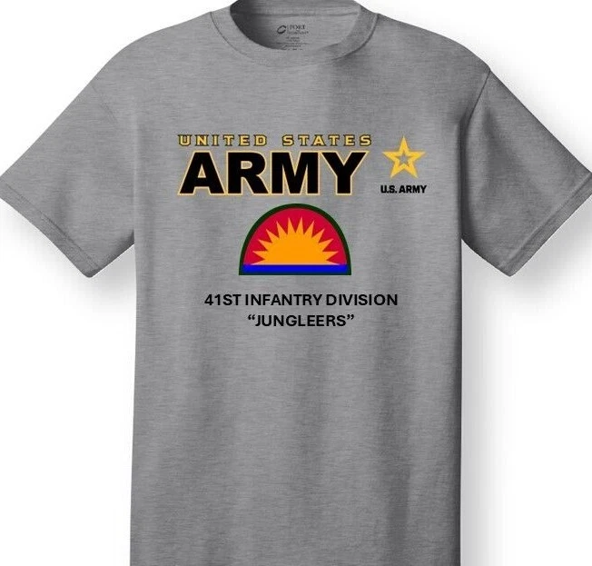 41ST INFANTRY DIVISION* JUNGLEERS*EMBLEM* SHIRT*ARMY OFFICIALLY LICENSED - Picture 1 of 7