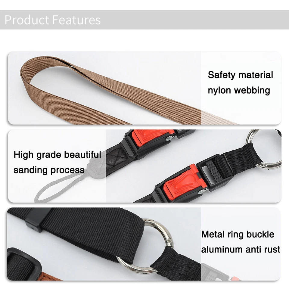 Correa de liberación rápida ajuste correa de cámara hombro cuello correa cinturón Foto 4 de 4