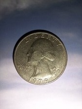 1979-D Quarter Washington Vintage US Coin Denver Mint United States America 25C