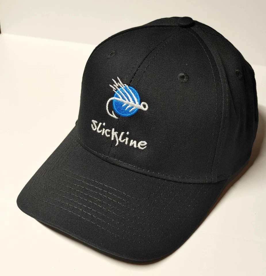 SLICKLINE Logo Bordado Sarga Pesca Papá Sombrero Gorra Gorra de Béisbol 4 COLORES Foto 3 de 4